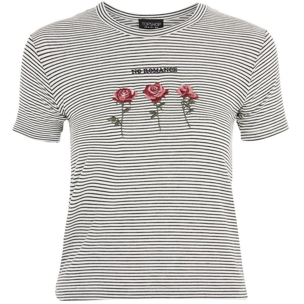 Topshop No Romance Graphic Tee